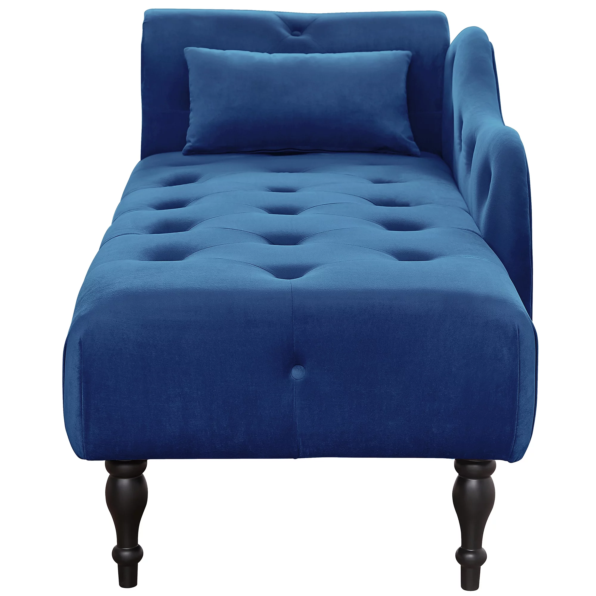 SYNGAR Modern Lounge Chaise Indoor, Leisure Sofa Accent Chair Upholstered Couch, Button Tufted Seat with Matching Accent Pillow