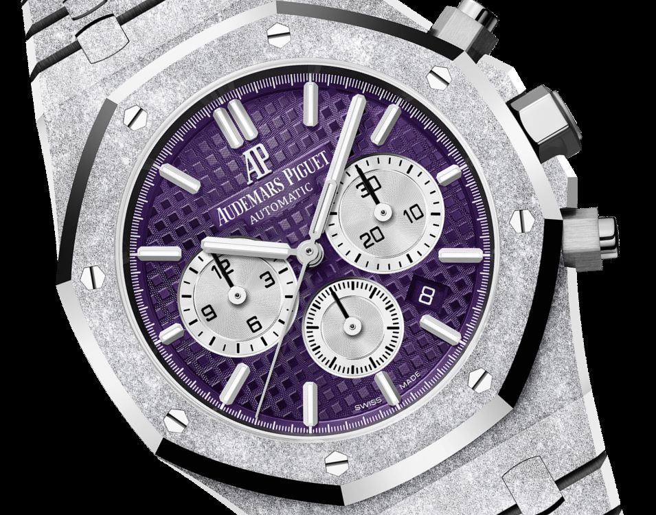 ROYAL OAK FROSTED GOLD CHRONOGRAPH Plum purple Dial 41mm