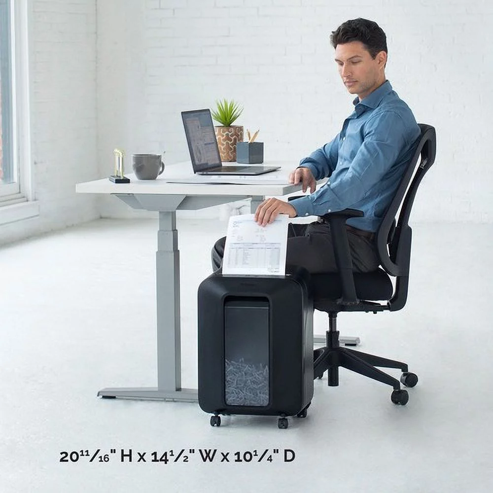 Fellowes LX170 Cross-cut Shredder Continuous Shredder - Cross Cut - 12 Per Pass - for shredding Staples, Paper, Paper Clip, Credit Card, Junk Mail