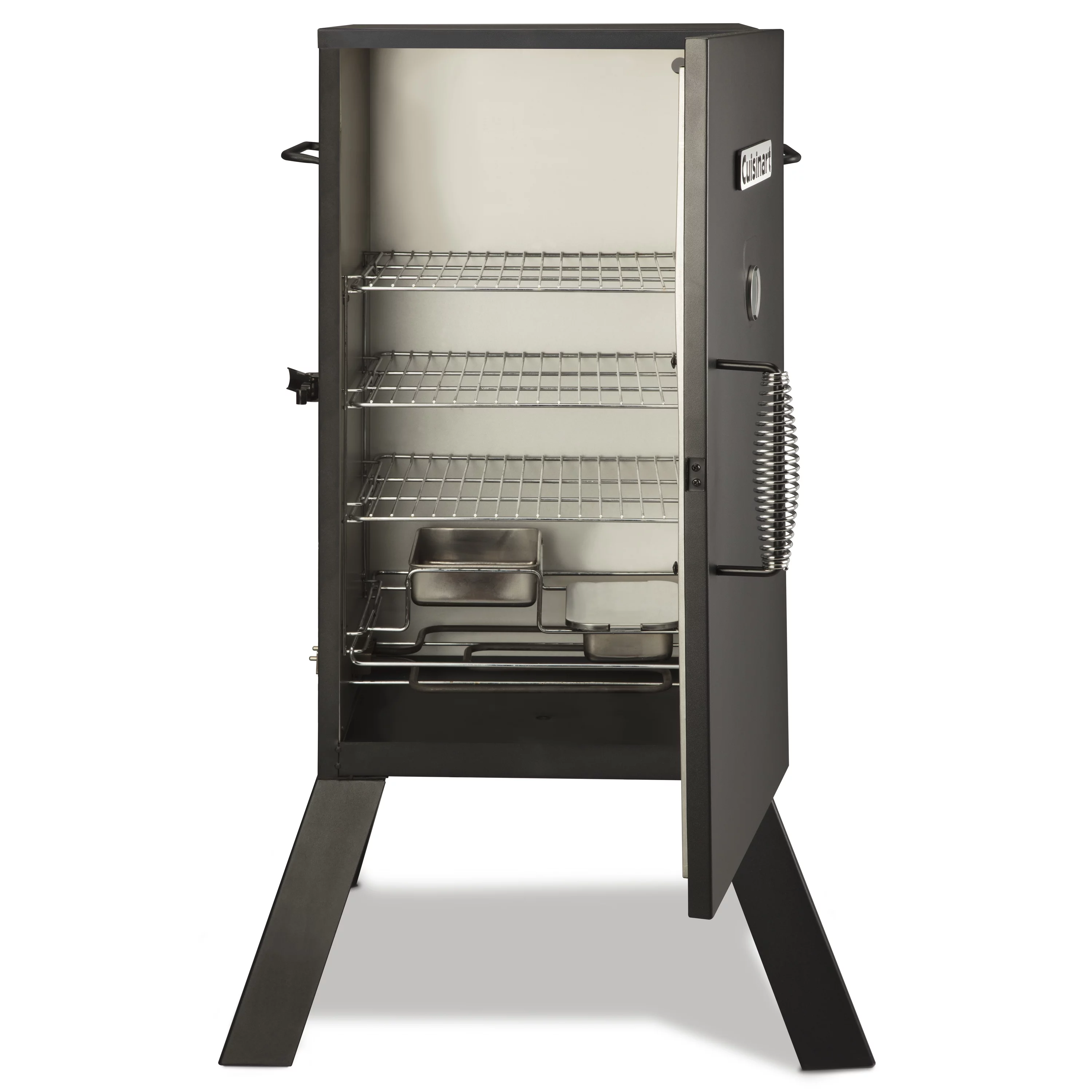 Cuisinart 30-inch Vertical Analog Electric Outdoor Smoker with 548-Sq.in. Cooking Space, Black