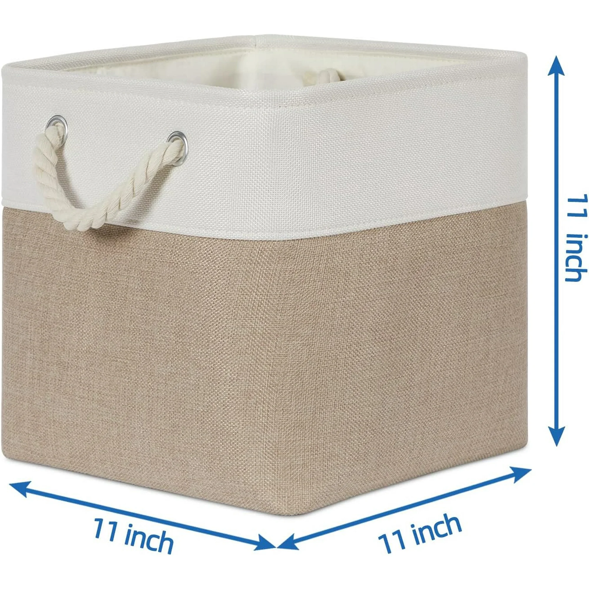 Cube Storage Bins 11 x 11 Fabric Storage Baskets 4 Pack Storage Cubes Baskets for Gift Empty