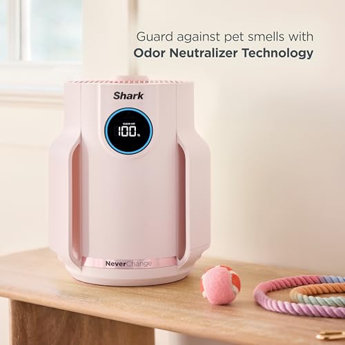 Shark Air Purifiers for Home Large Room with NeverChange Air Filter, 5 Year HEPA Filter, Covers 650 Sq. ft
