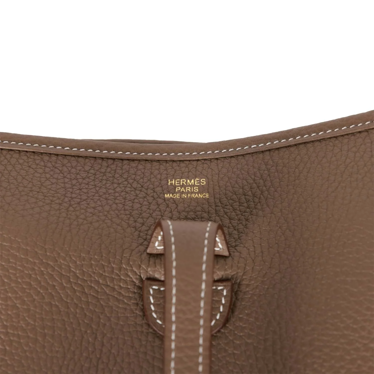 Hermes Evelyne III PM Etoupe Clemence Gold Hardware