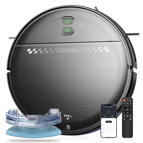 Robot Vacuum and Mop Combo, 2-in-1 Mopping Robot Vacuum Cleaner with 2300Pa Suction, 2.87'' Slim Design, Wi-Fi/App/Voice Control