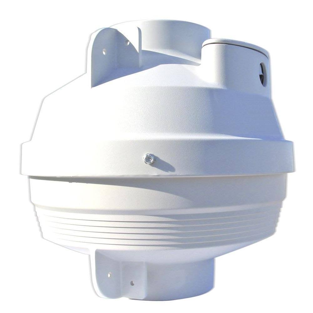 Suncourt Rdk04 Radon Mitigation Fan Kit 4 in. Fan with 4 in. to 4 in. Couplers and Air Pressure Indicator