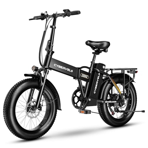 DriftGod Folding Electric Bike for Adults &ndash; 1000W Motor, 20"x3" Fat Tire, 48V Removable Battery, All-Terrain E-Bike with 7-Speed