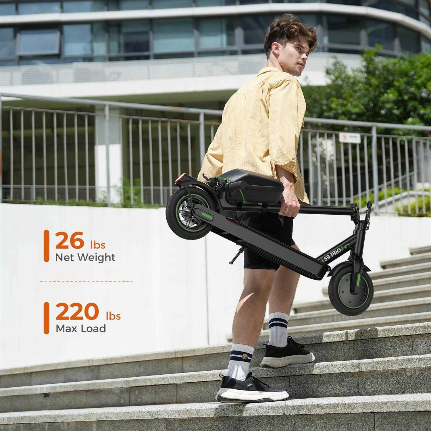 Isinwheel S9Pro Electric Scooter 18.6 Mph Up To 21 Miles Long Range - Sports Supplies Online Store