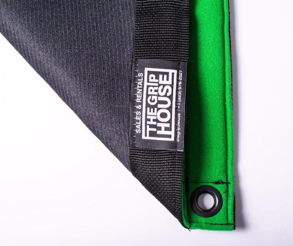 TGH Chroma Green Tempo Backdrop w/Storage Bag - Chroma Green - Green Screen -12'x12' (12 feet by 12 feet) (144 inches x 144 inches)