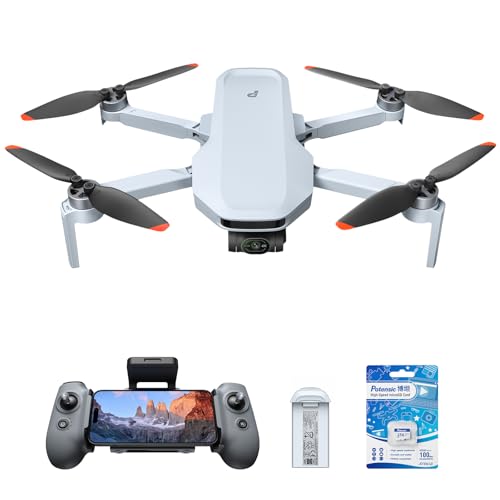 Potensic Atom 2 3-Axis Gimbal 8K GPS Drone, Standard Kit Bundle with 256GB Micro Memory Card
