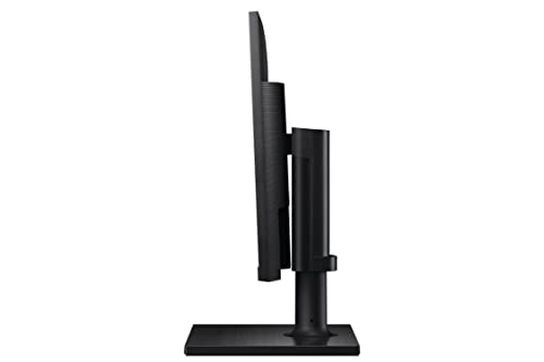 SAMSUNG FT45 Series 27-Inch FHD 1080p Computer Monitor, 75Hz, IPS Panel, HDMI, USB Hub, Height Adjustable Stand, 3 Yr WRNTY (LF27T450FQNXGO),Black
