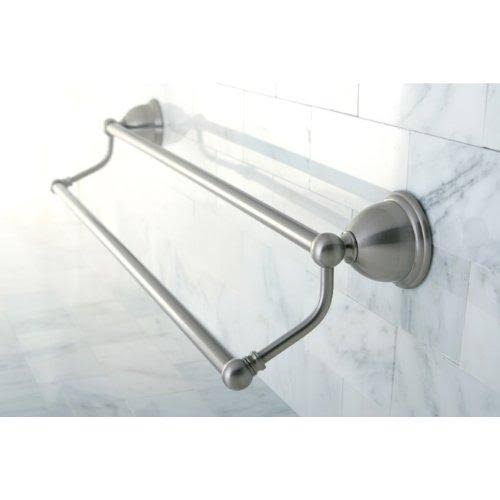 Kingston Brass BA396318SN Restoration 18x22 Dual Towel Bar, Satin Nickel