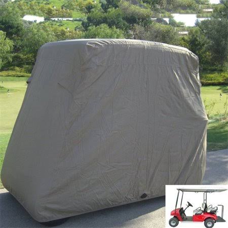 Covered Living Deluxe 4 Passenger Golf Cart Cover Roof 80 inchl Grey, Fits E Z Go, Club Car and Yamaha G Model