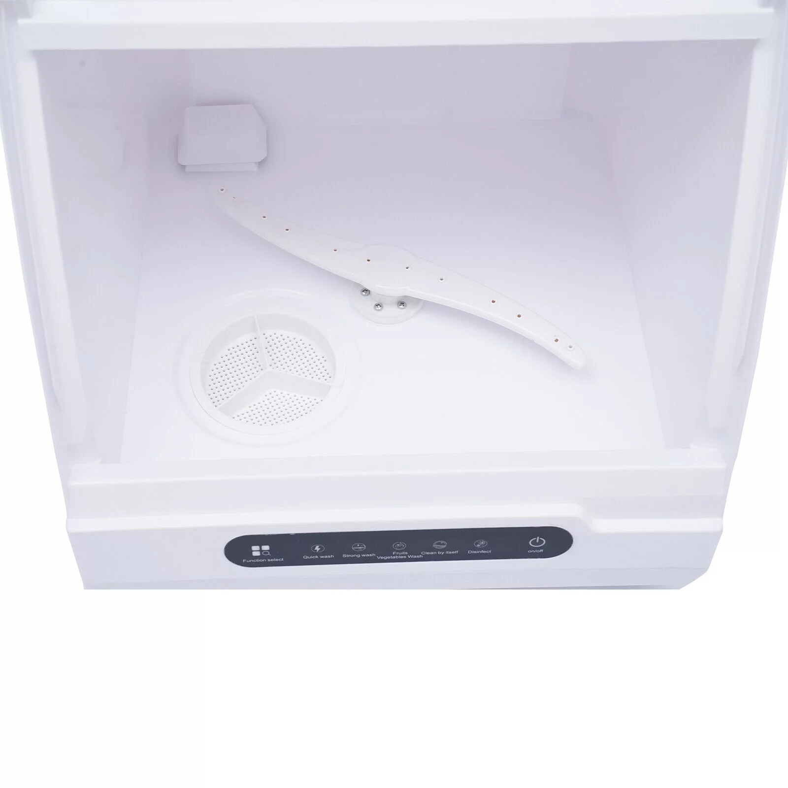 ZhdnBhnos Portable Countertop Dishwasher Compact Freestanding Dish Washing Machine 5 Cleaning Programs