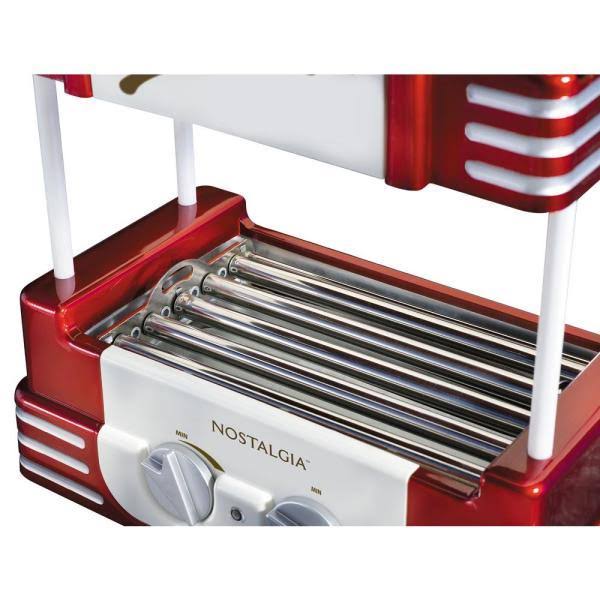 Nostalgia Hdr8rr Roller Warmer 8 Hot Dog and 6 Bun Capacity
