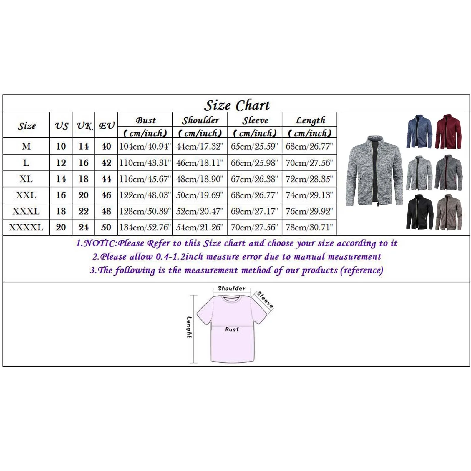 Mens Zip Up Hoodie Long Sleeve Full-zip Hooded Sweatshirt Pullover with Side Pocket Slim Fit Long Sleeve Lightweight Sweatshirt Sport Workout Coats