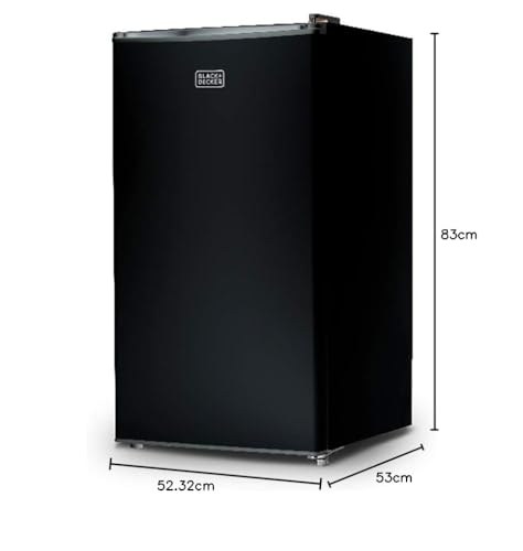 BLACK+DECKER BCRK25W Compact Refrigerator Energy Star Single Door Mini Fridge