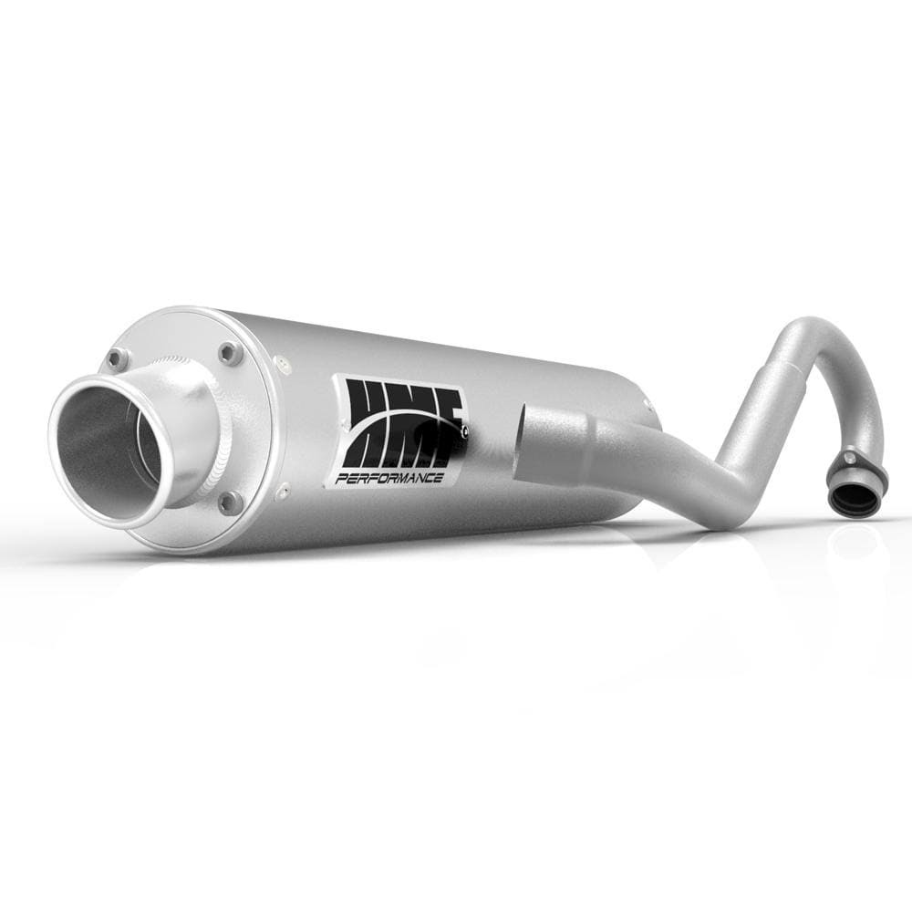 HMF Racing Brushed Performance 3/4 System Exhaust for Kawasaki Brute Force 750 15-20 End Cap- Turn-Down-Brushed