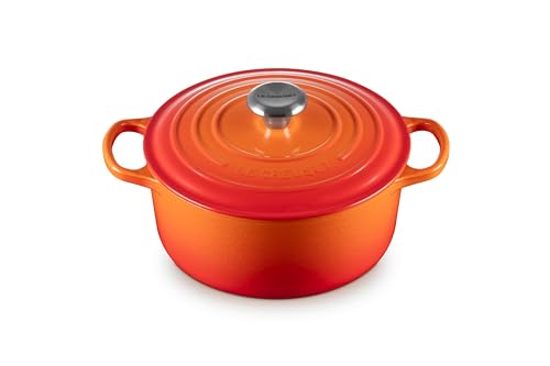 Le Creuset Enameled Cast Iron Signature Round Dutch Oven, 5.5 qt., Cerise