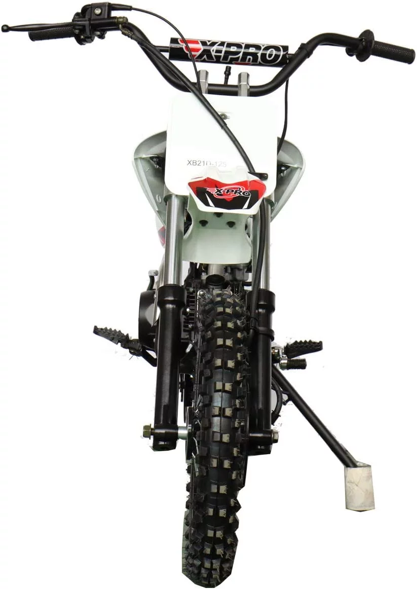 X-Pro Bolt 125cc Zongshen Engine Dirt Bike Pit Bike Youth Dirt Pit Bike with 4-Speed Semi-Automatic Transmission, Big 14"/12" Tires!
