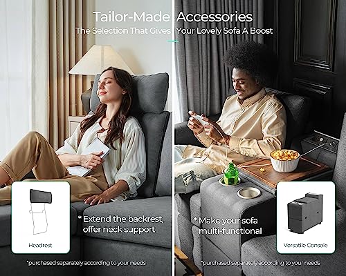 LINSY HOME Modular Sectional Sofa, Convertible U Shaped Sofa Couch with Storage, Memory Foam, Modular Sectionals with Ottomans