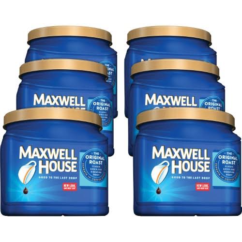 Maxwell House Ground Coffee, Original Roast - 6 pack, 30.6 oz canisters