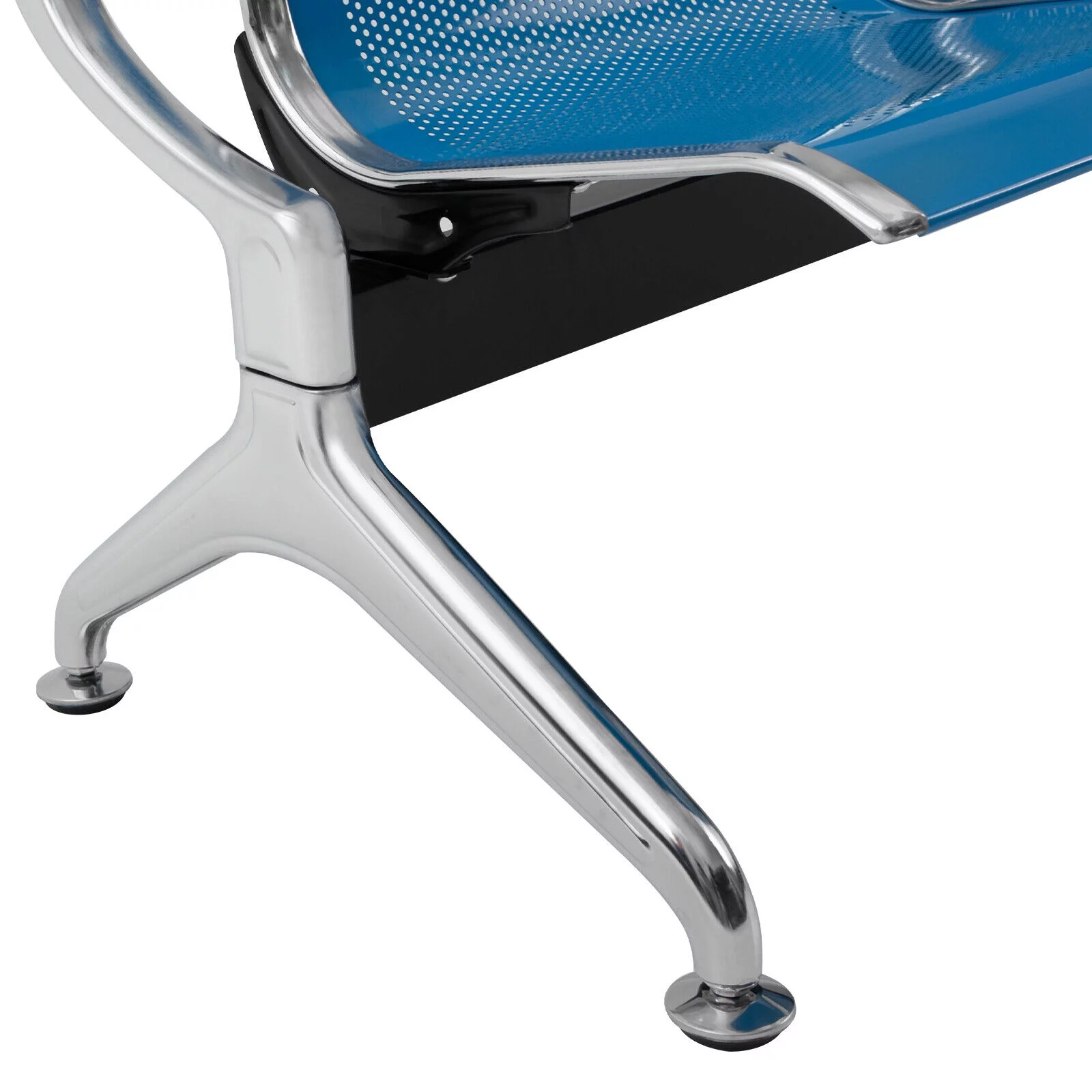 TFCFL Modern 3 Seat Office Reception Chair Waiting Room Visitor Guest Sofa Seat w/ Arm
