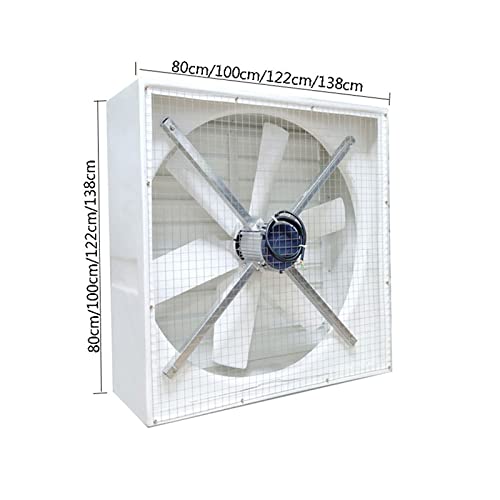 HASMI Exhaust Fan Shutter Exhaust Fan Wall Mounted, FRP High Speed Extractor Fan, Automatic Shutter, Ventilation Fan for Garage,Greenhouse,Attic,Shed