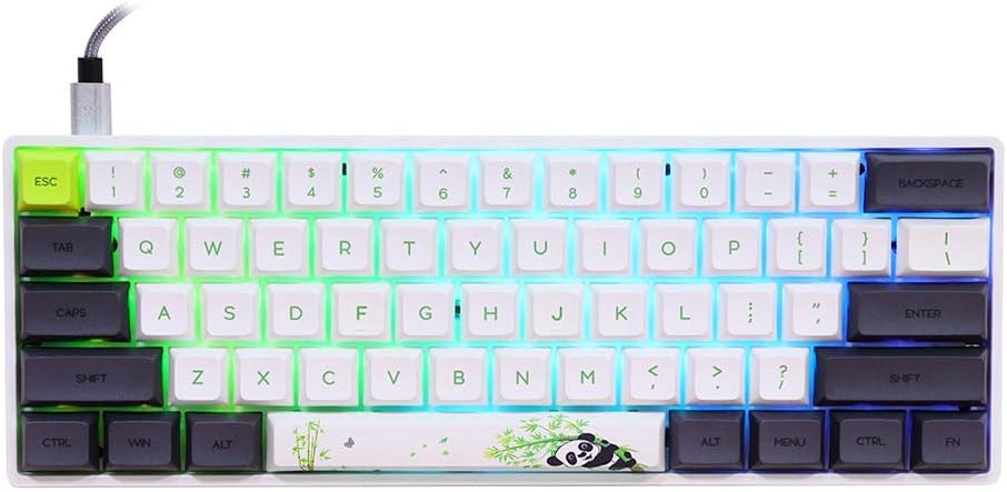 EPOMAKER SKYLOONG SK61 61 Keys 60% Hot Swappable Programmable Mechanical Gaming Wired Keyboard with RGB Backlit, NKRO, Water-Resistant