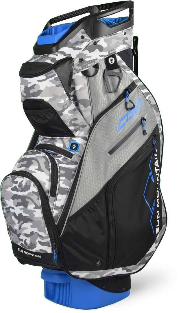 Sun Mountain C-130 Cart Bag - Black/Charcoal/White/Red