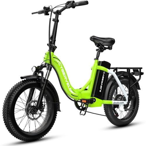 DriftGod Folding Electric Bike for Adults &ndash; 1000W Motor, 20"x3" Fat Tire, 48V Removable Battery, All-Terrain E-Bike with 7-Speed