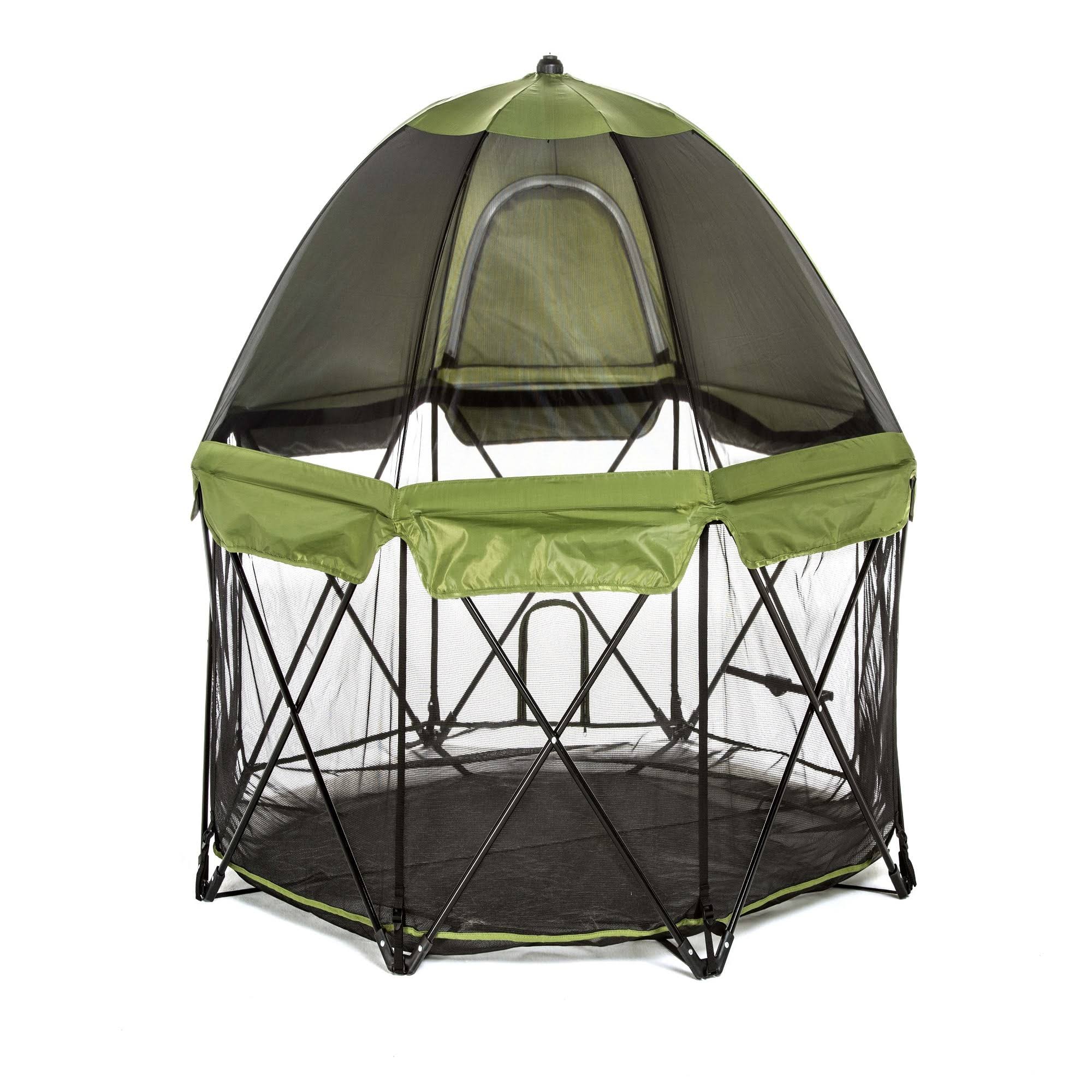 Carlson Pet Products Deluxe Green Eight Panel Pet Pen with Canopy