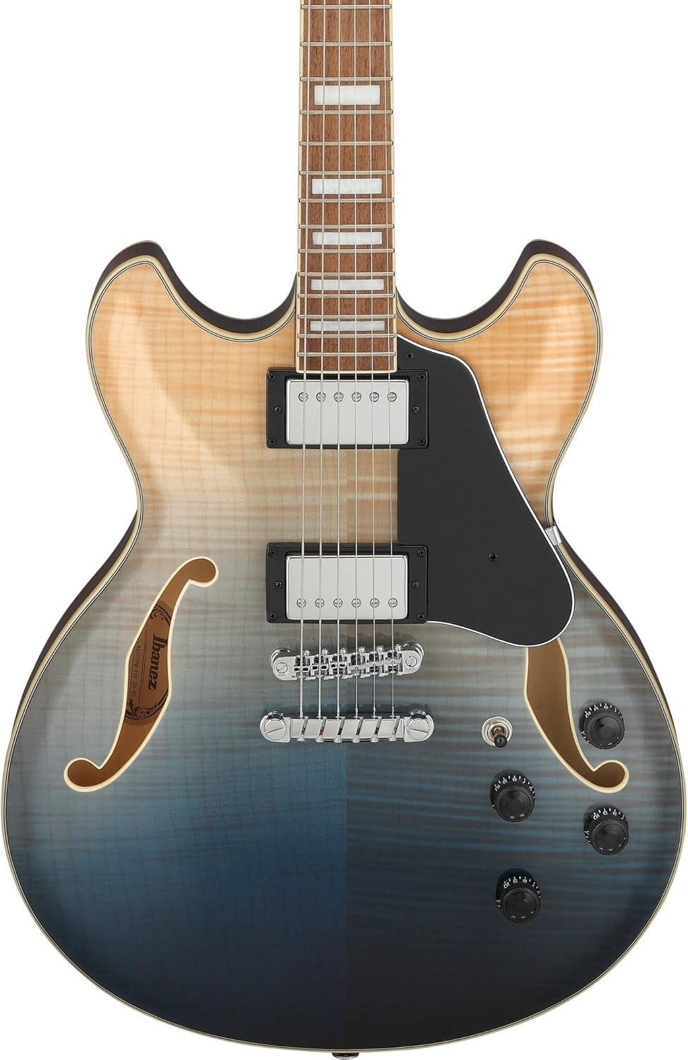 Ibanez Artcore AS73FM Semi-Hollow Electric Guitar - Transparent Indigo Fade