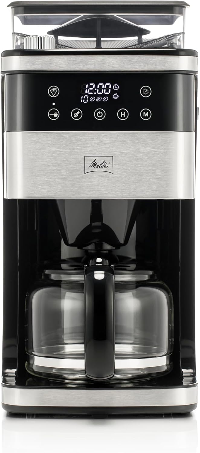 Melitta® Aroma Fresh™ Plus 10-Cup Automatic Drip, Programmable Coffee Maker with built in Coffee Grinder