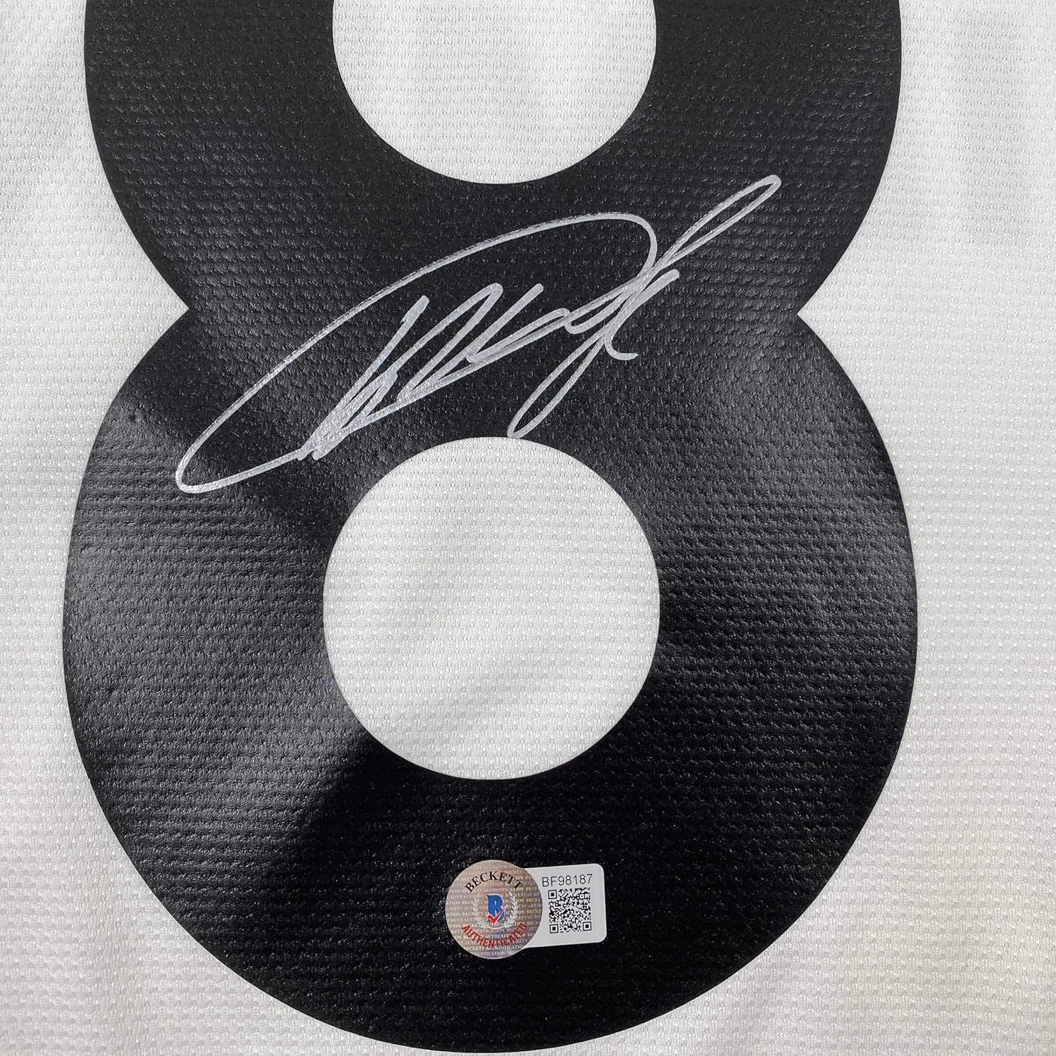 Autographed/Signed Ricardo Kaka Real Madrid White Soccer Futbol Jersey Beckett BAS COA