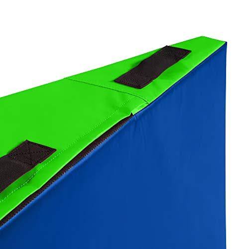 We Sell Mats Gymnastics Folding Incline Cheese Wedge Skill Shape Tumbling Mat, Small/24x22x34x22x14