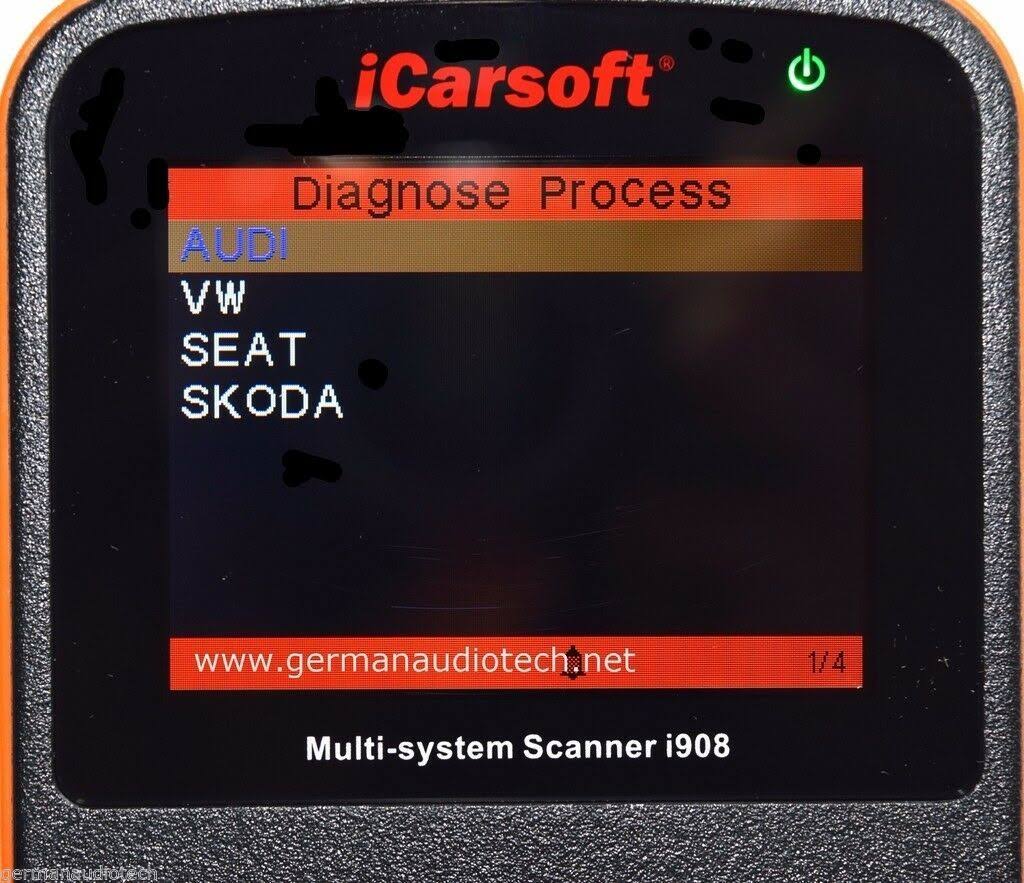 Icarsoft I908 Multi System Scanner for Audi Volkswagen Seat u0026 Skoda