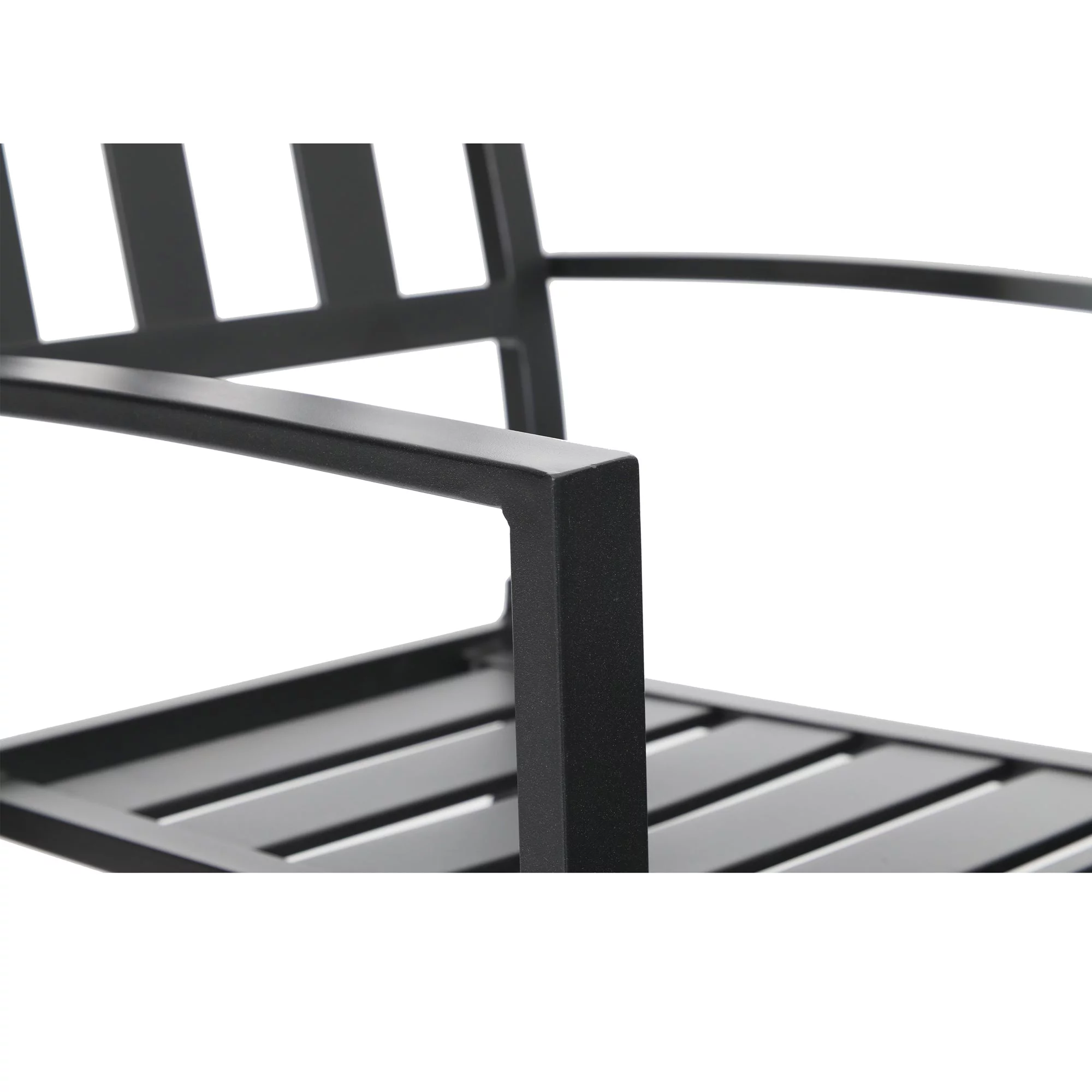 MF Studio 5-Pieces Patio Dining Set Outdoor Modern Furniture 37" Square Metal Table for 4 Persons, Black