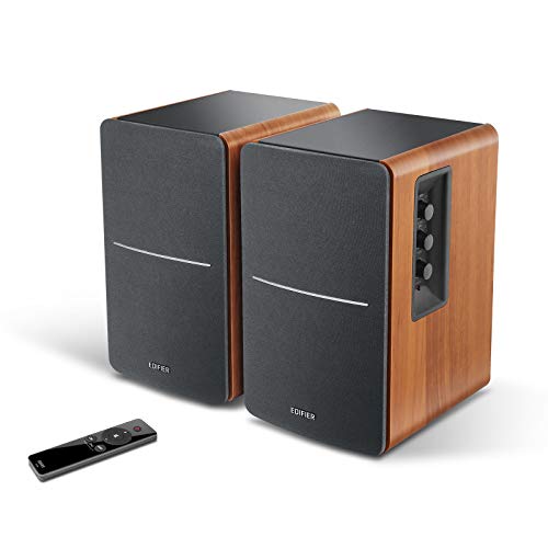 Edifier Powered Bookshelf Speakers R1280T with WiiM Mini AirPlay2 Wireless Wi-Fi Audio Streamer, Stream Hi-Res Audio from Spotify
