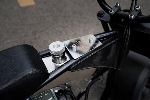 JMCHSTORE Stainless Steel Mini Bike Gas Fuel Tank for Montser Mega moto MMB80 105cc, for Coleman RB100 Realtree RT100