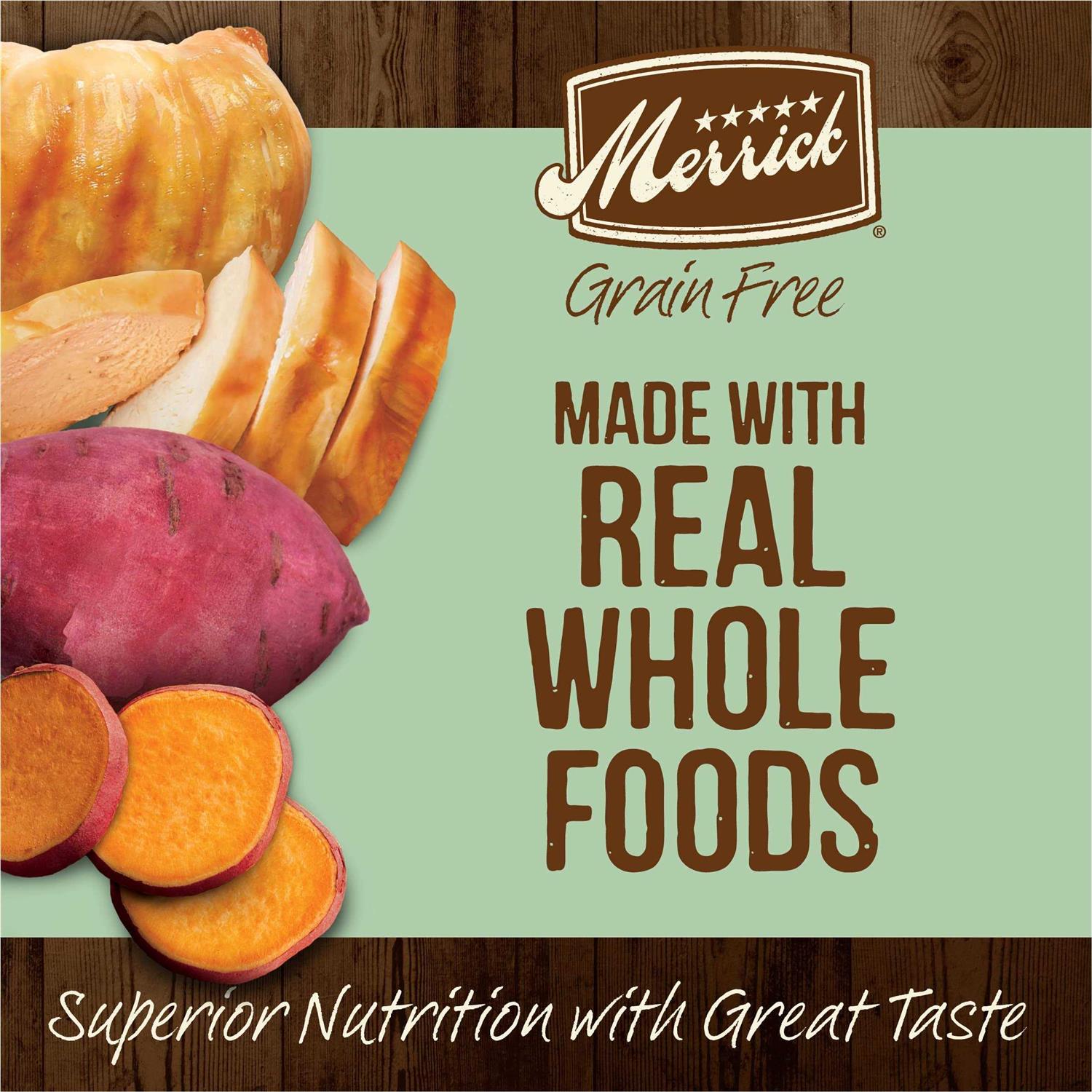 Merrick Grain Free Real Chicken Sweet Potato Recipe Senior Dry Dog Food - Pet Supplies online store