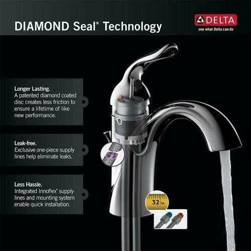 Delta 175-DST Classic Chrome Single Handle Kitchen Faucet with Spray