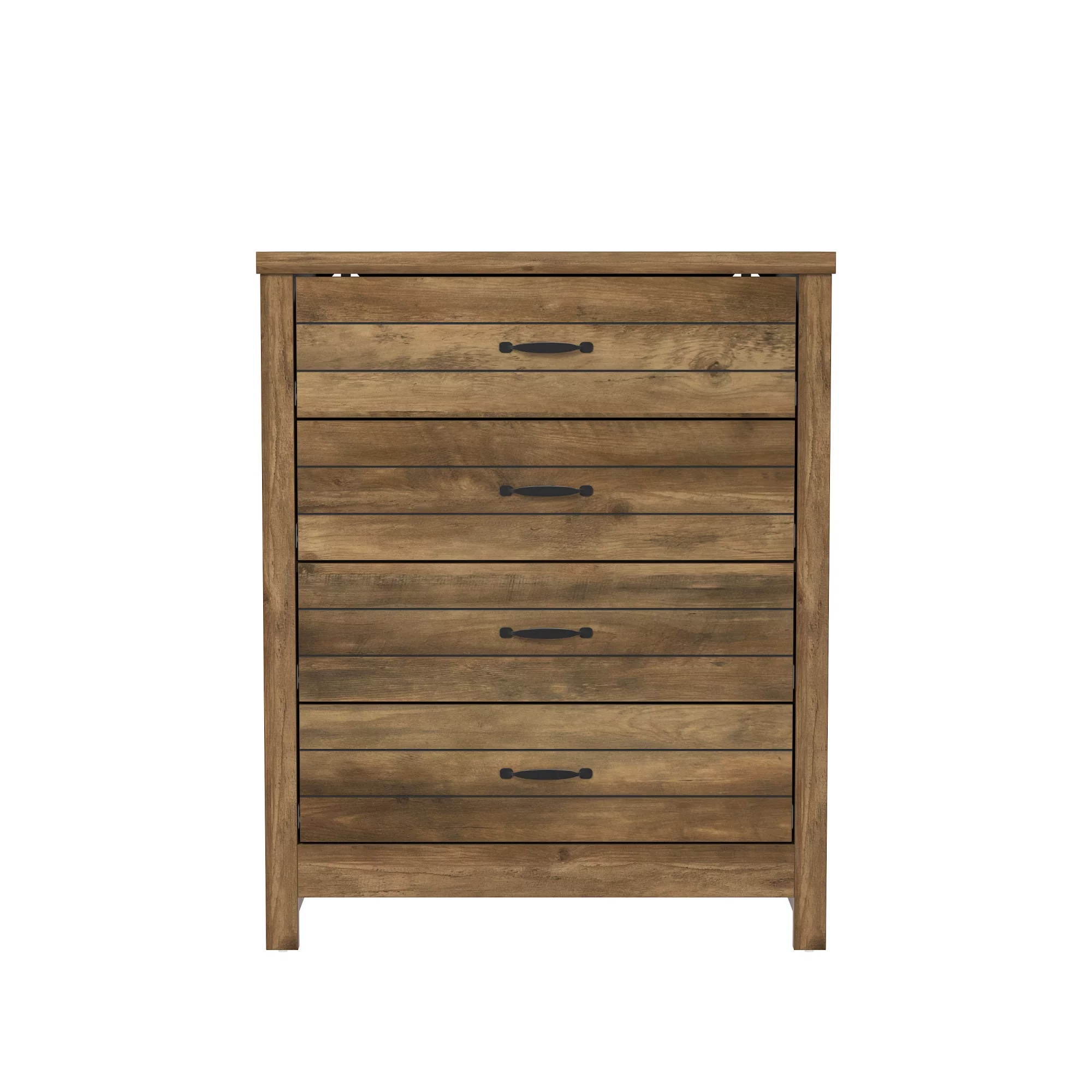 Lancaster Farmhouse 4-Drawer Dresser, Espresso, by Hillsdale Living Essentials