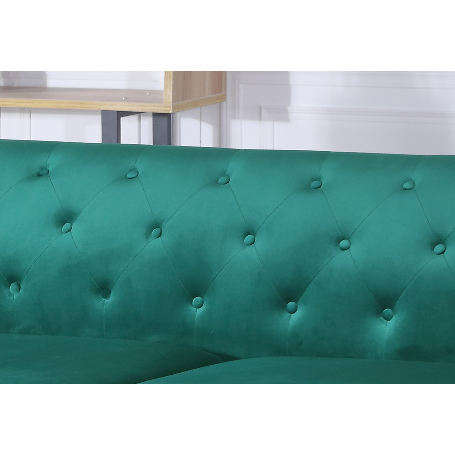Homestock Coastal Craftsman G895B-SC Sofa Chaise ( 3 Boxes ) , Green