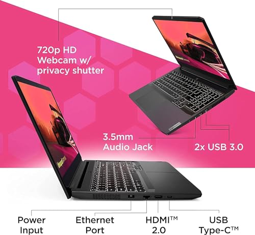 Lenovo IdeaPad Gaming 3 Laptop, 15.6"" FHD IPS Display, AMD Ryzen 5 5500H Processor, GeForce RTX 2050, 32GB RAM, 1TB PCIe SSD, Wi-Fi 6