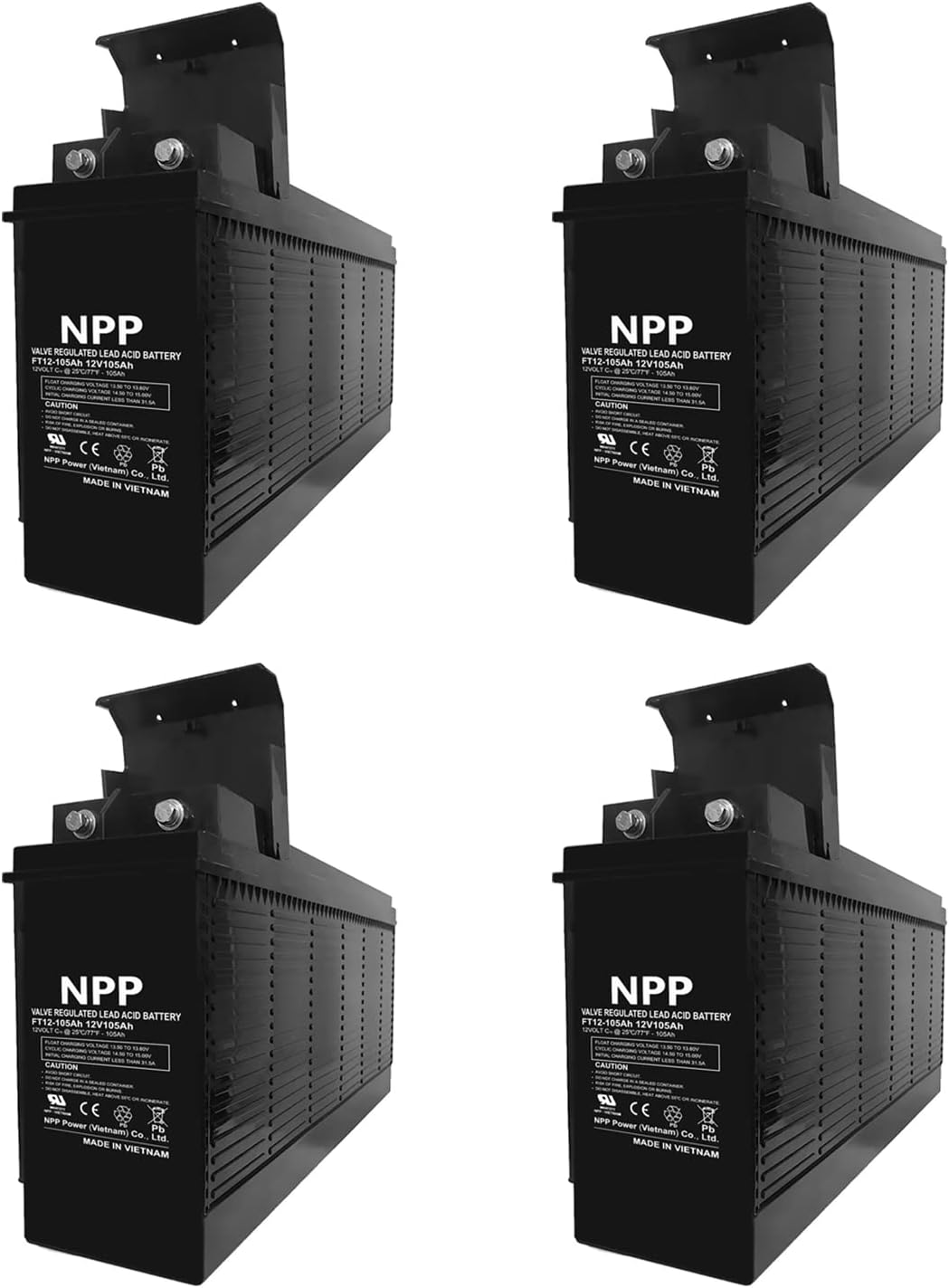 NPP FT12-100Ah 12V 100Ah Front Access AGM Deep Cycle SLA Battery | The Ultimate Battery You Can Finally Feel Confident | For Telecommunication System