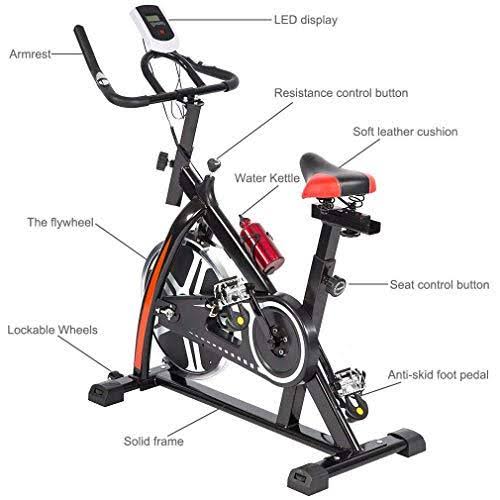 Black Bicycle Cycling Fitness Exercise Stationary Bike Cardio Home in