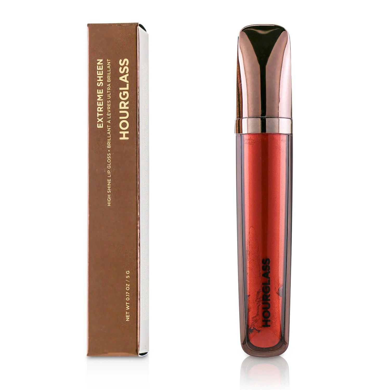HourGlass Extreme Sheen High Shine Lip Gloss - # Ignite (Metallic Rose Gold)  5g/0.17oz
