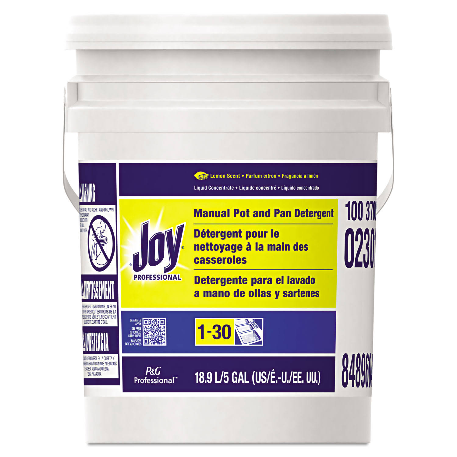 Joy Liquid Dishwashing Detergent, Lemon - 5 gal bucket