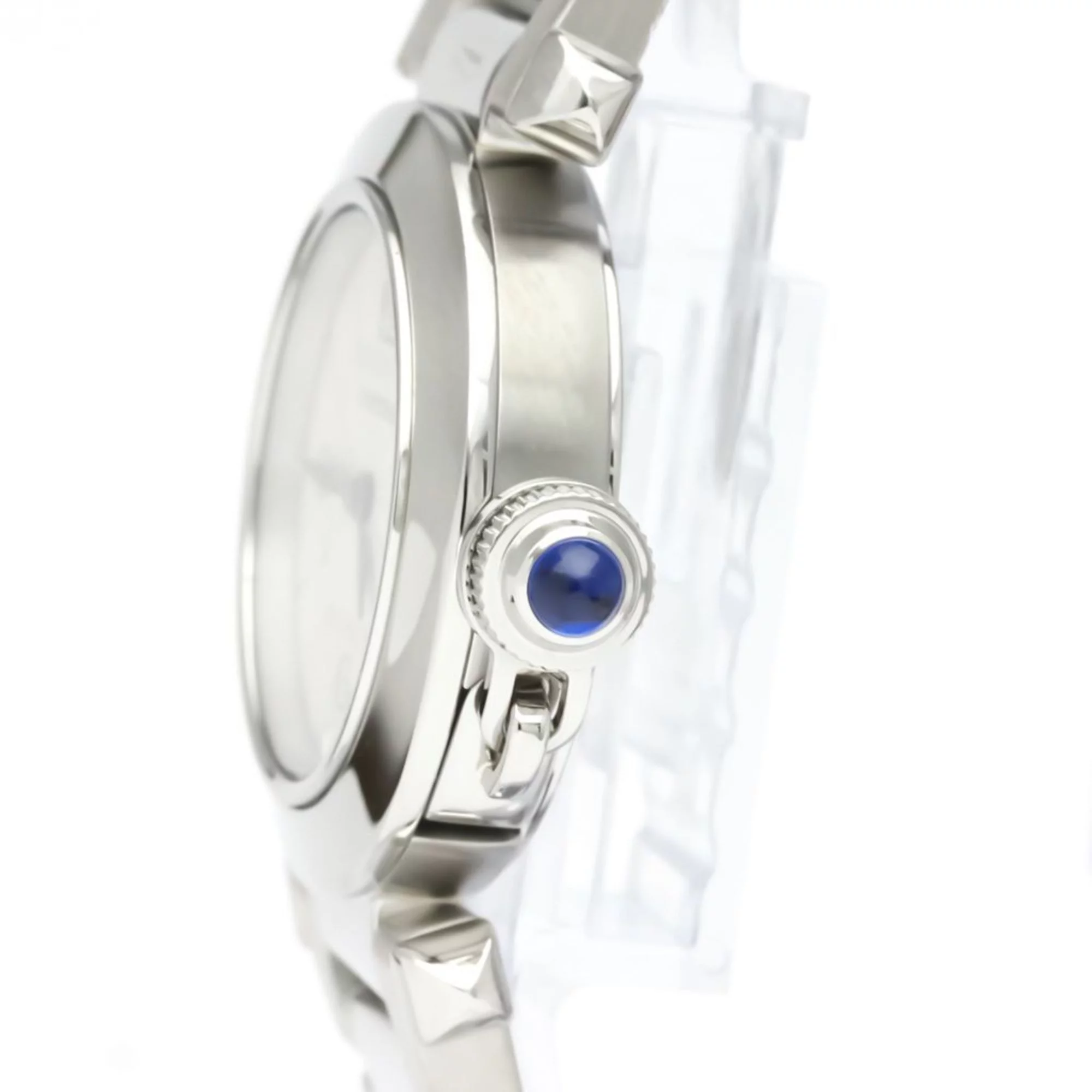 Pre-Owned Polished CARTIER Pasha De Cartier Steel Quartz Ladies watch WSPA002 BF549545 (Good)