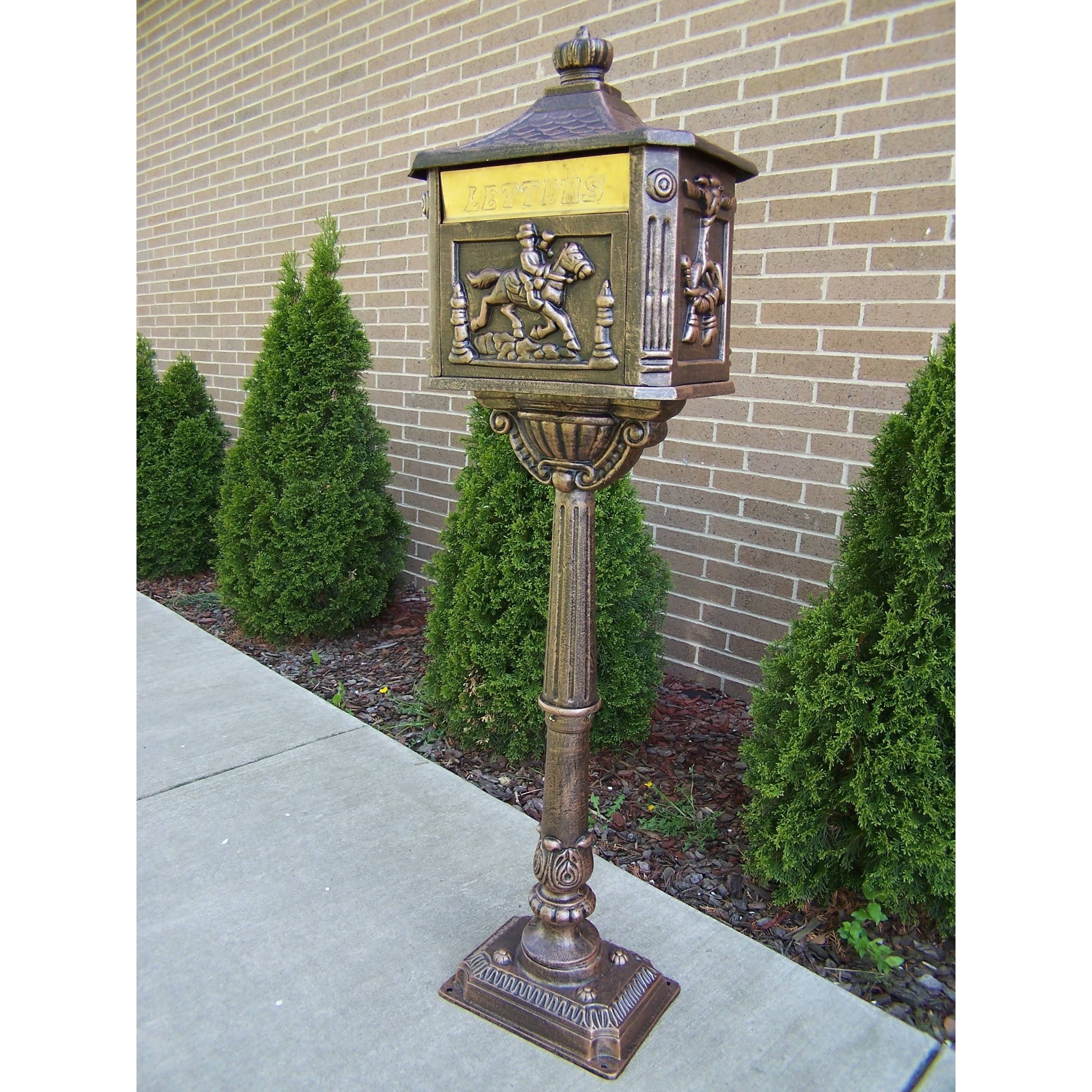 Cambridge Aluminum Mail Box - Antique Bronze